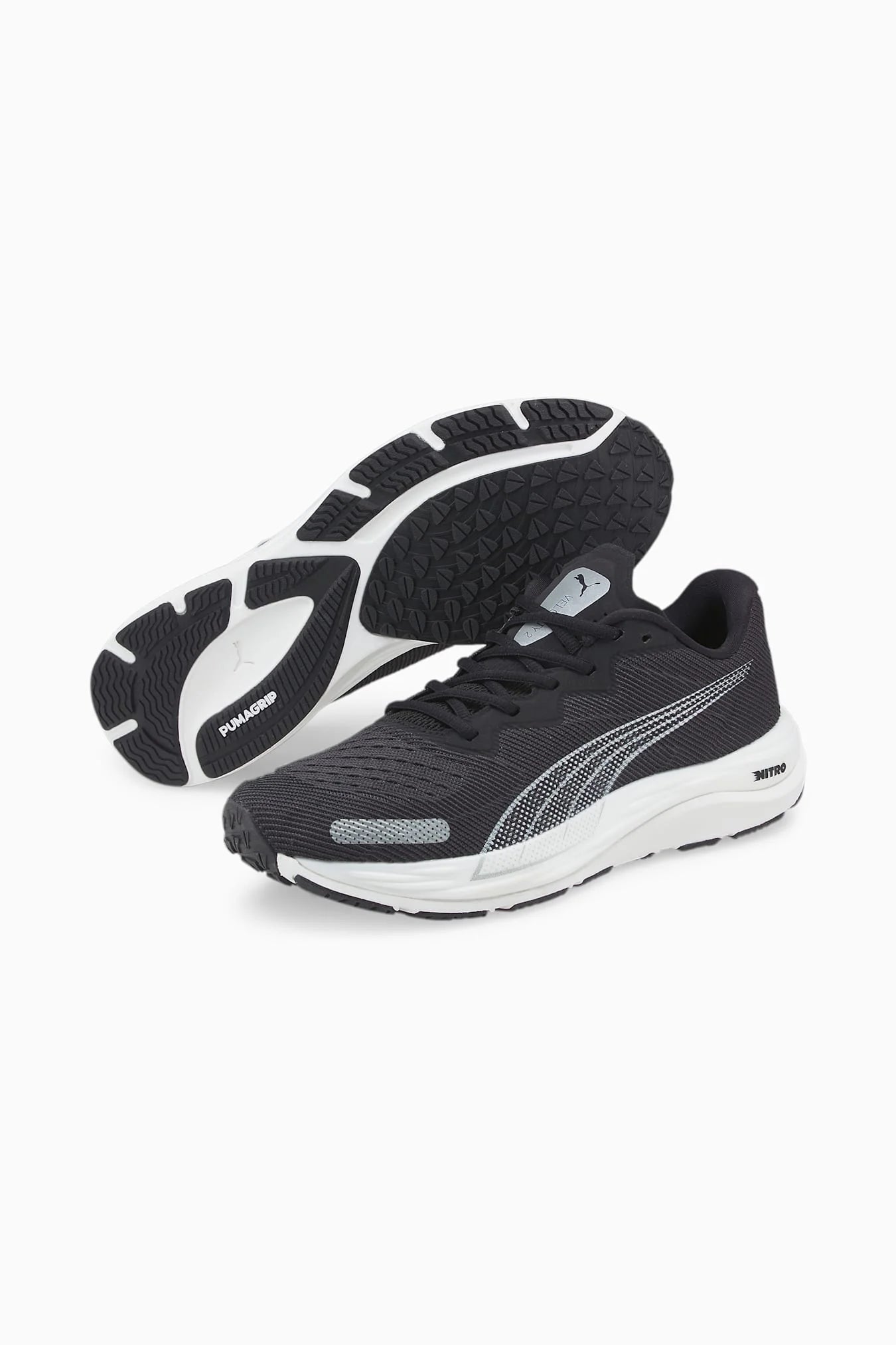 PUMA Velocity NITRO 2 Running Shoes Black White