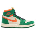 Womens Air Jordan 1 Zoom CMFT 2 Pine Green Orange Blaze Muslin